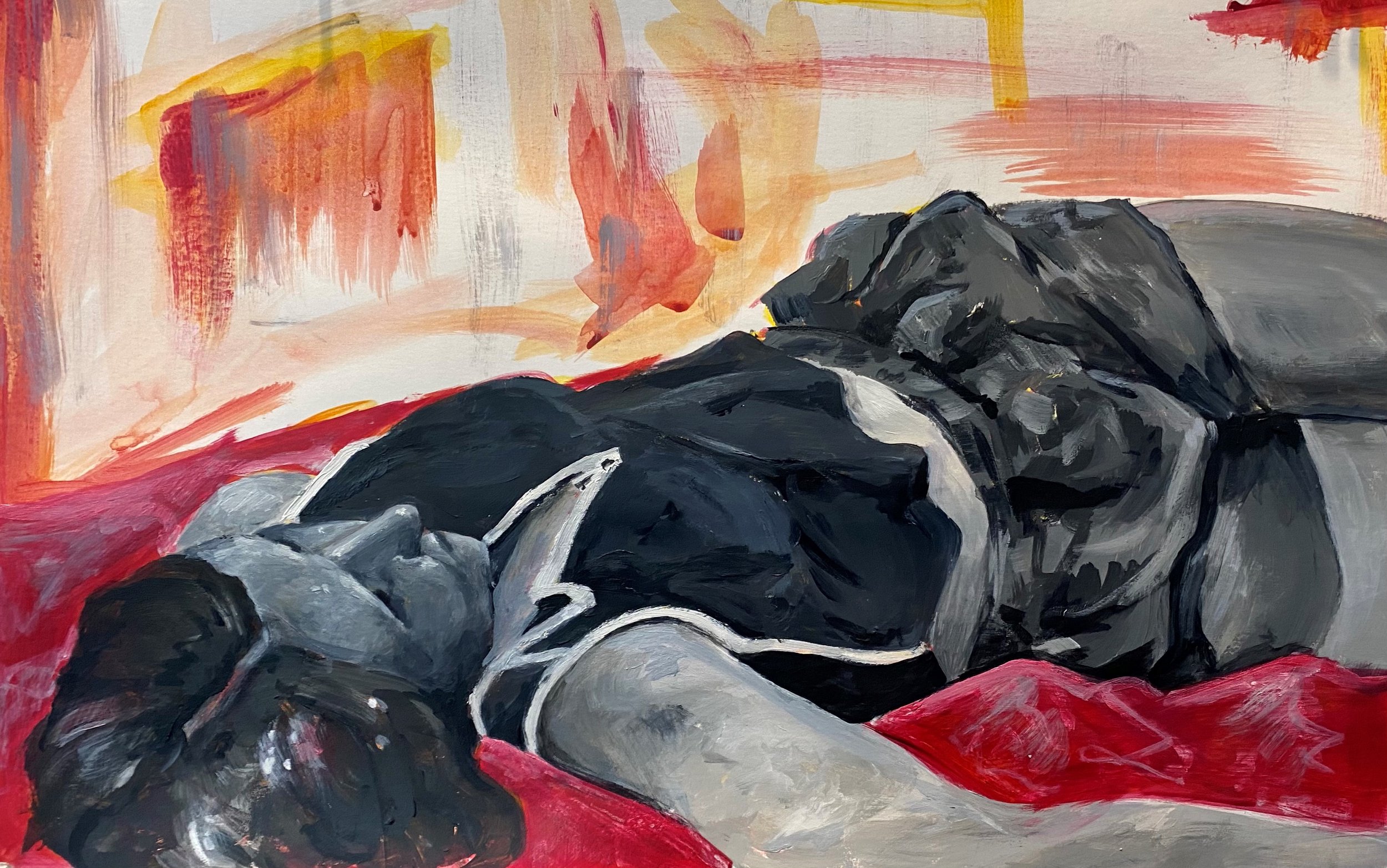 Timed Figure Study
Acrylic on Paper, 2021
17"x11"