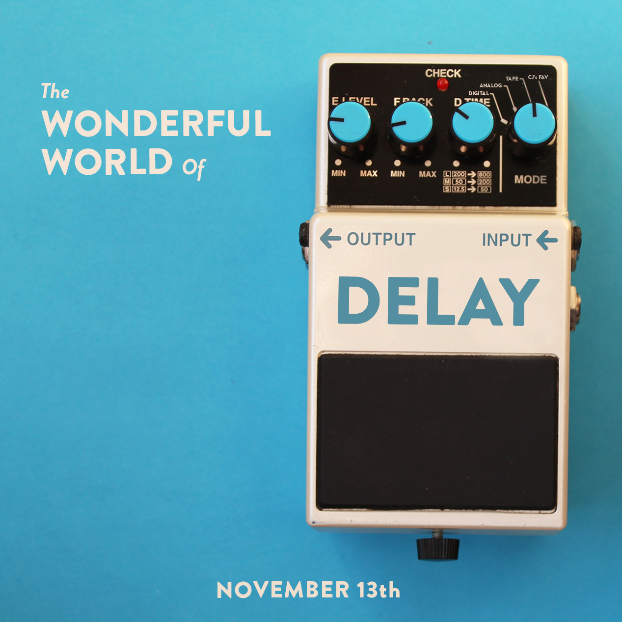 The Wonderful World of DELAY - NOV 13th, 8pm EST