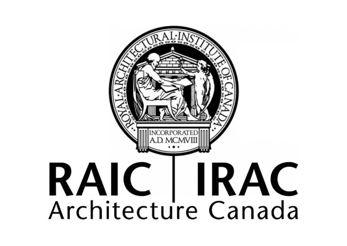 Logo of RAIC TRAC Architecture Canada with a seal of the Royal Architectural Institute of Canada at the top.