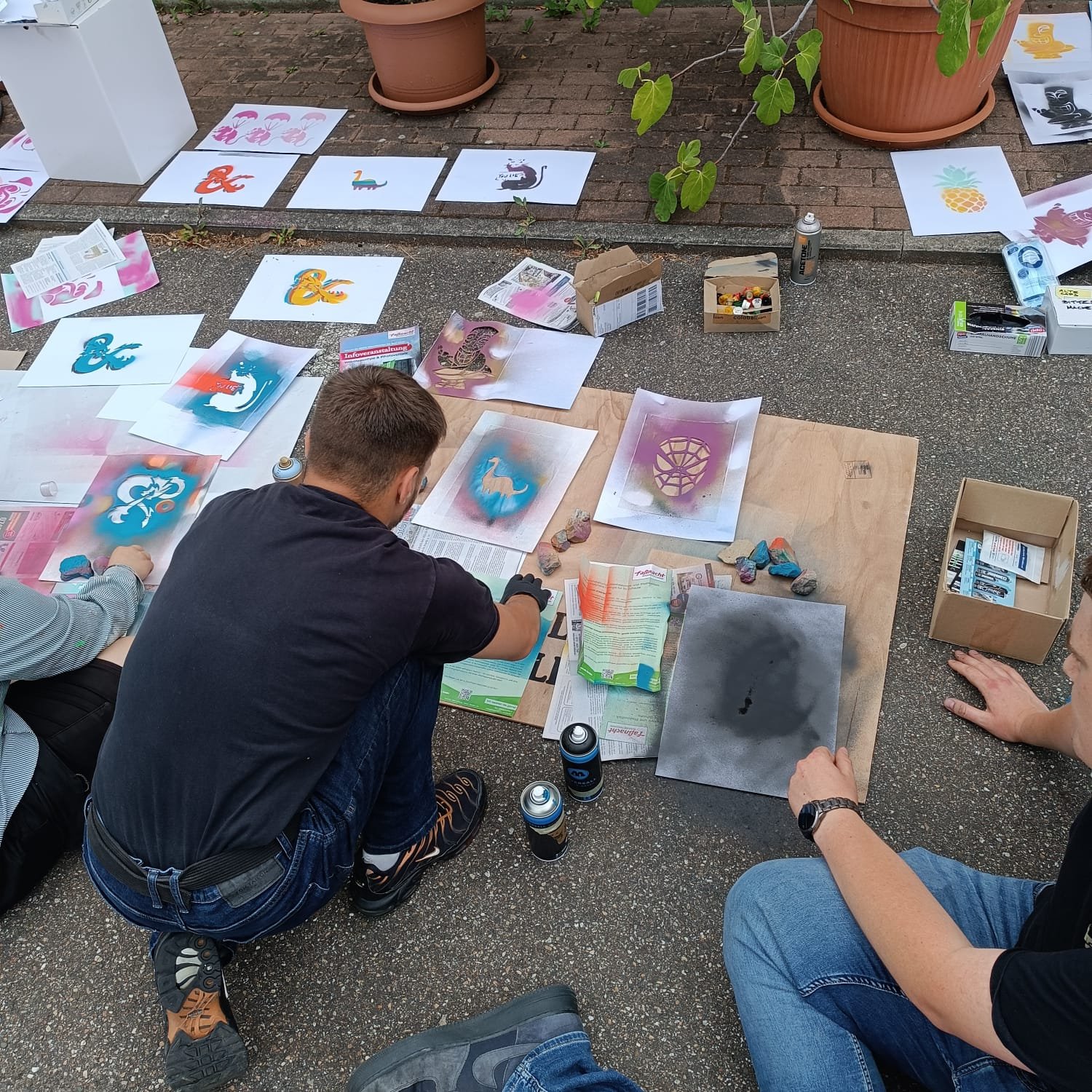 Street Art Workshop 🎨 mit Schüler:innen aus der Berufsschule Horb