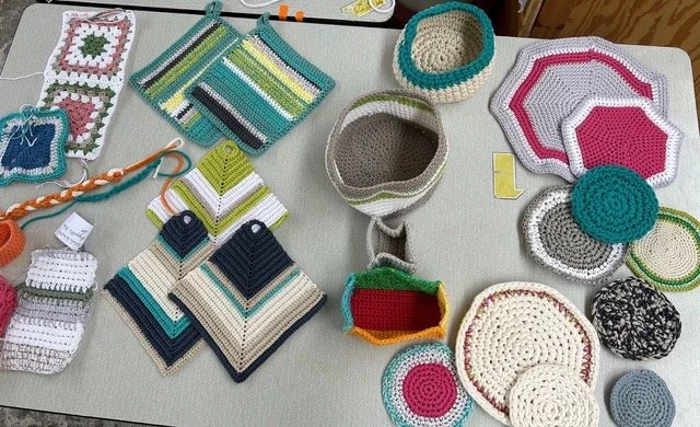 Kreatives Stricken und Häkeln