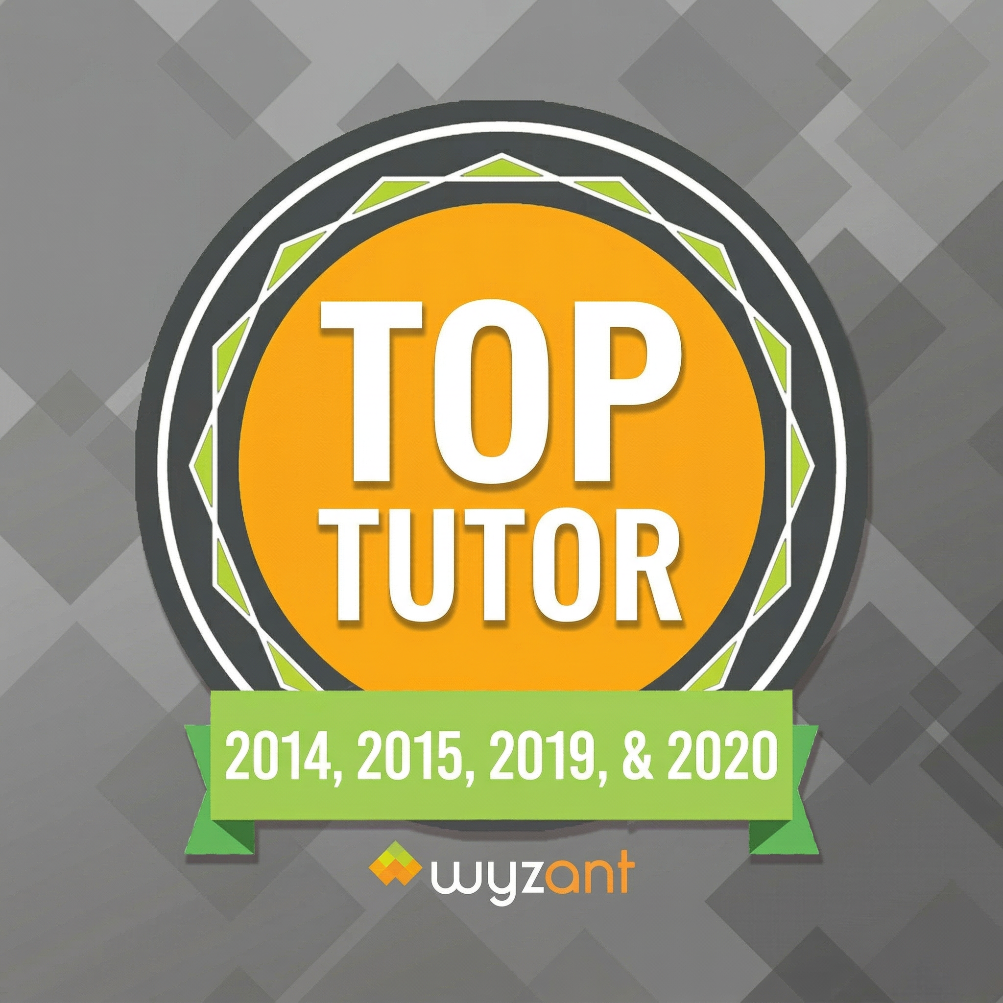 Meeraj Patel has been ranked as one of the Top Tutors Nationwide on Wyzant.com in 2014, 2015, 2019, & 2020.