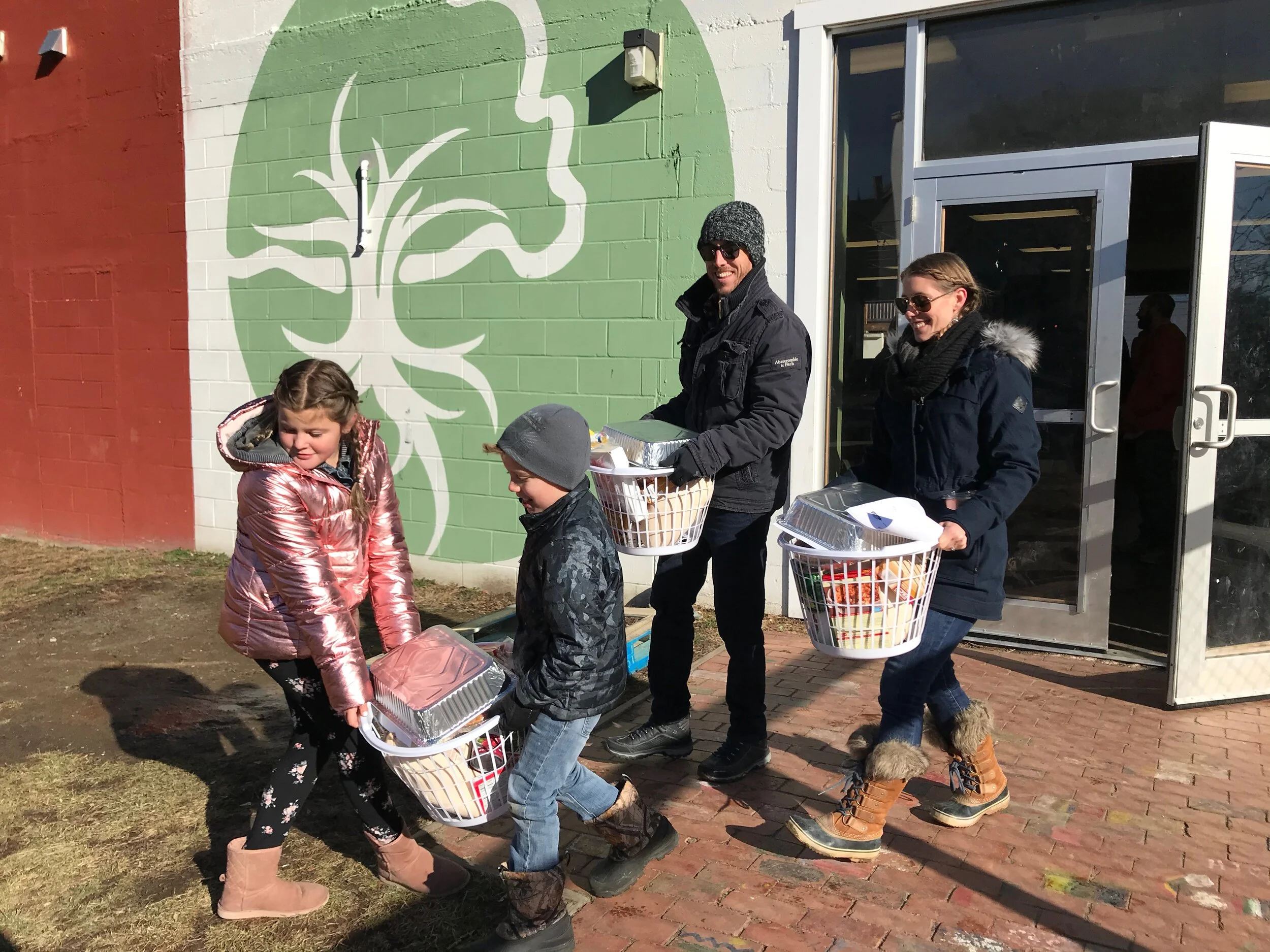 Turkey Basket Delivery Day