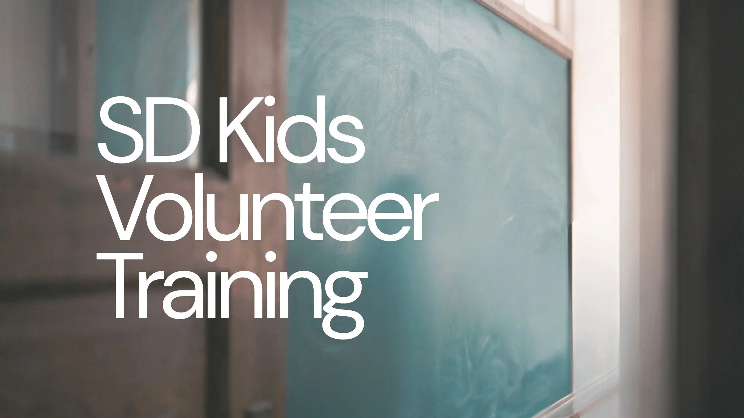 SD Kids Volunteer Training