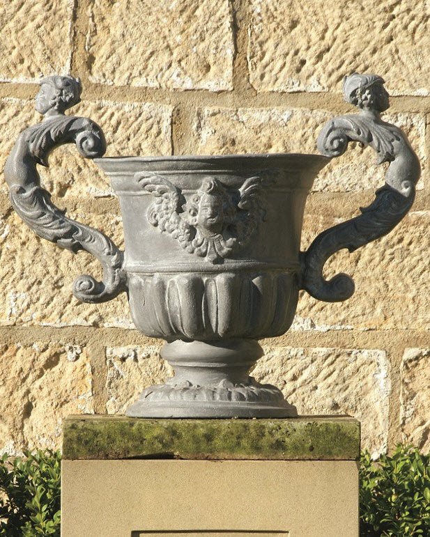 Lead Urn with Handles
