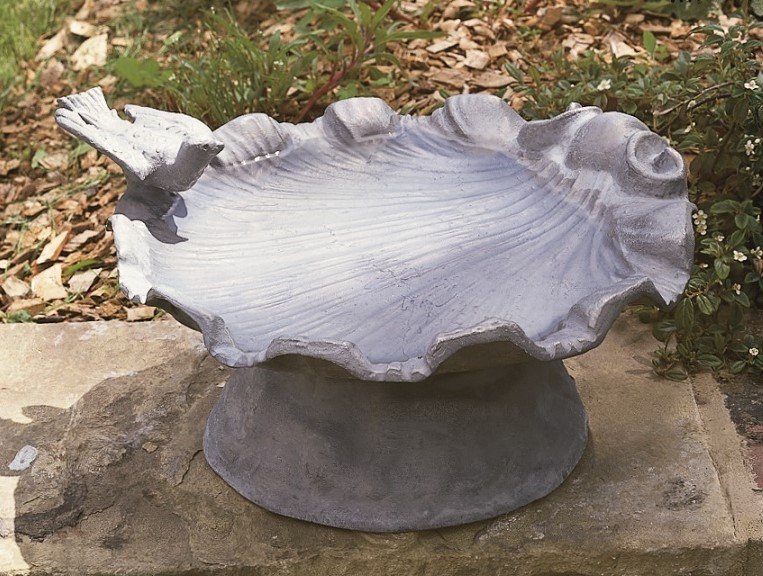Shell Birdbath