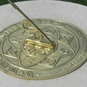 Brass Tudor Rose Sundial