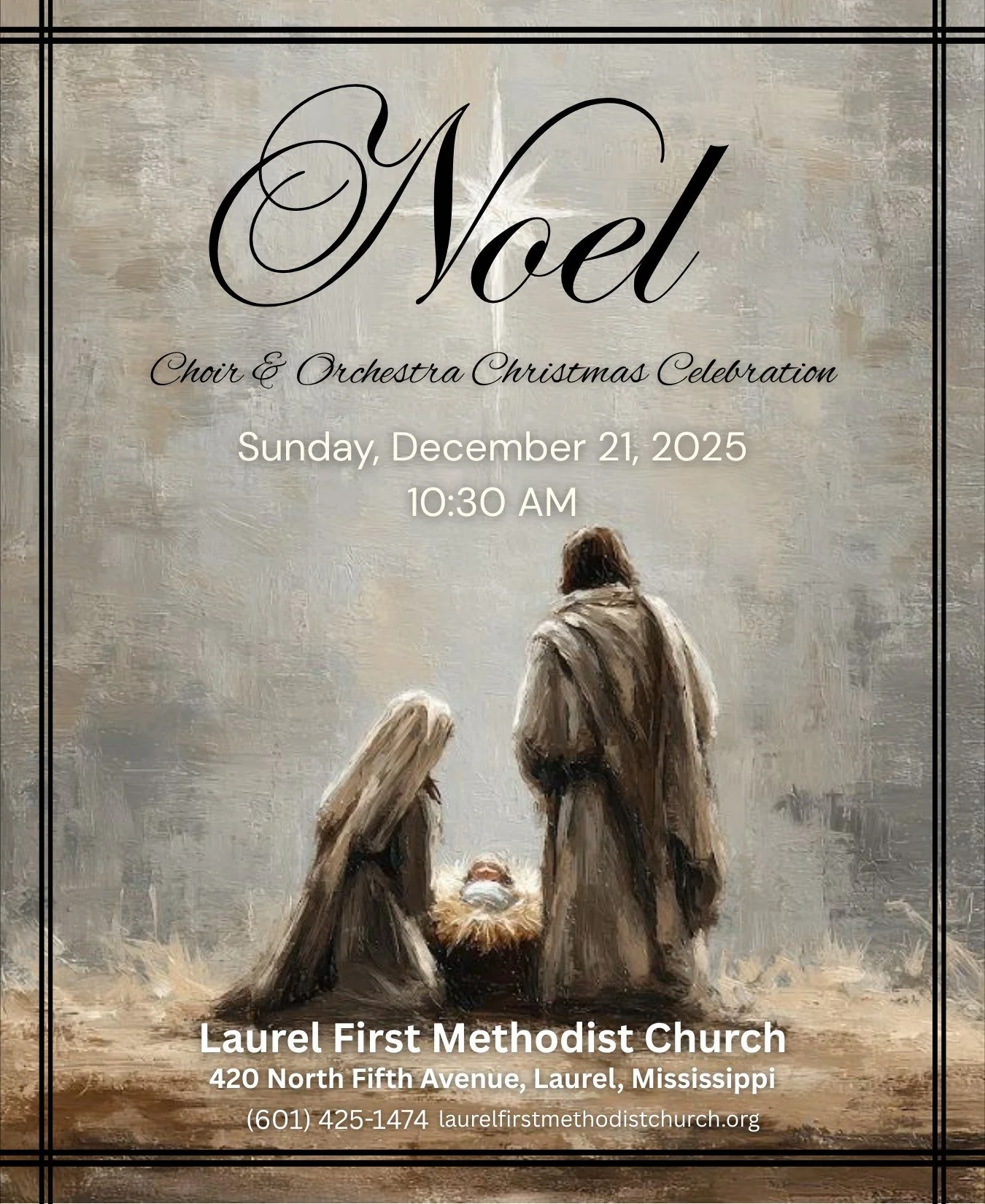 Join us tomorrow morning for our Choir and Orchestra Christmas Celebration: Noel!!