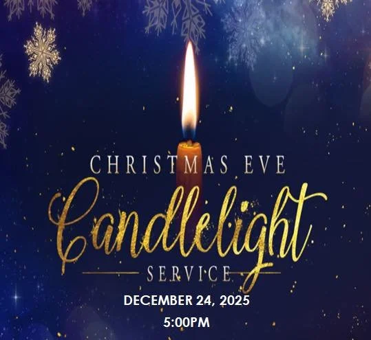 Join us tomorrow evening for our Christmas Eve Candlelight Service! We hope that you will join us for a very special time!