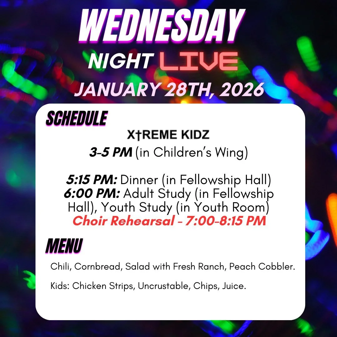 Join us tomorrow night for WNL! Hope to see you there!
