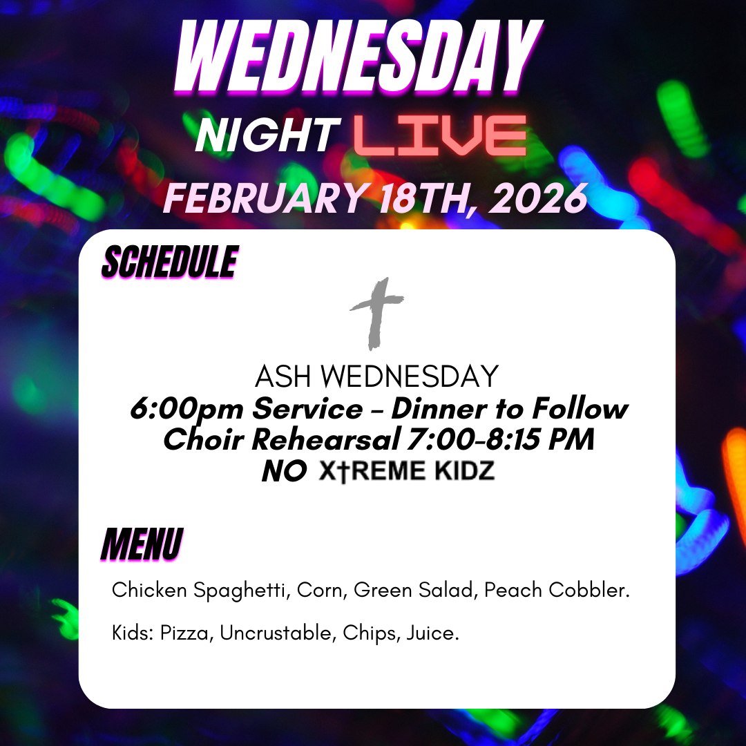 Join us this evening for our 6:00 pm service followed by dinner!