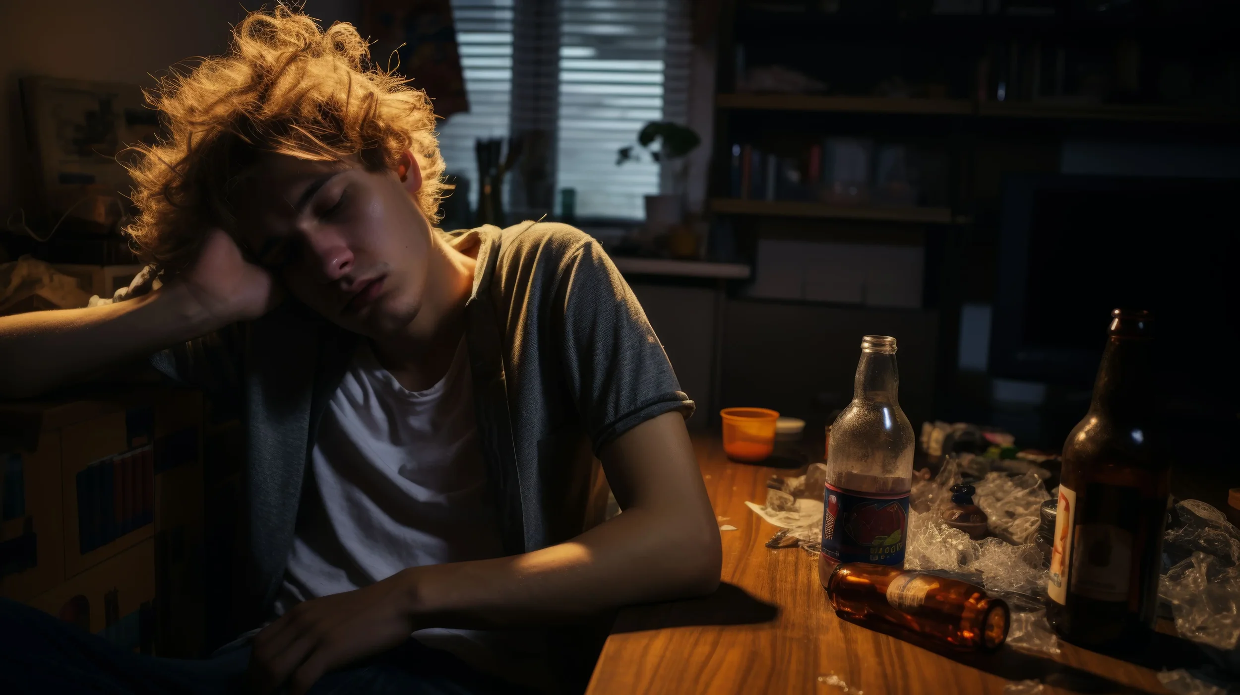 A teenager suffering from substance abuse - Healing Family Addiction