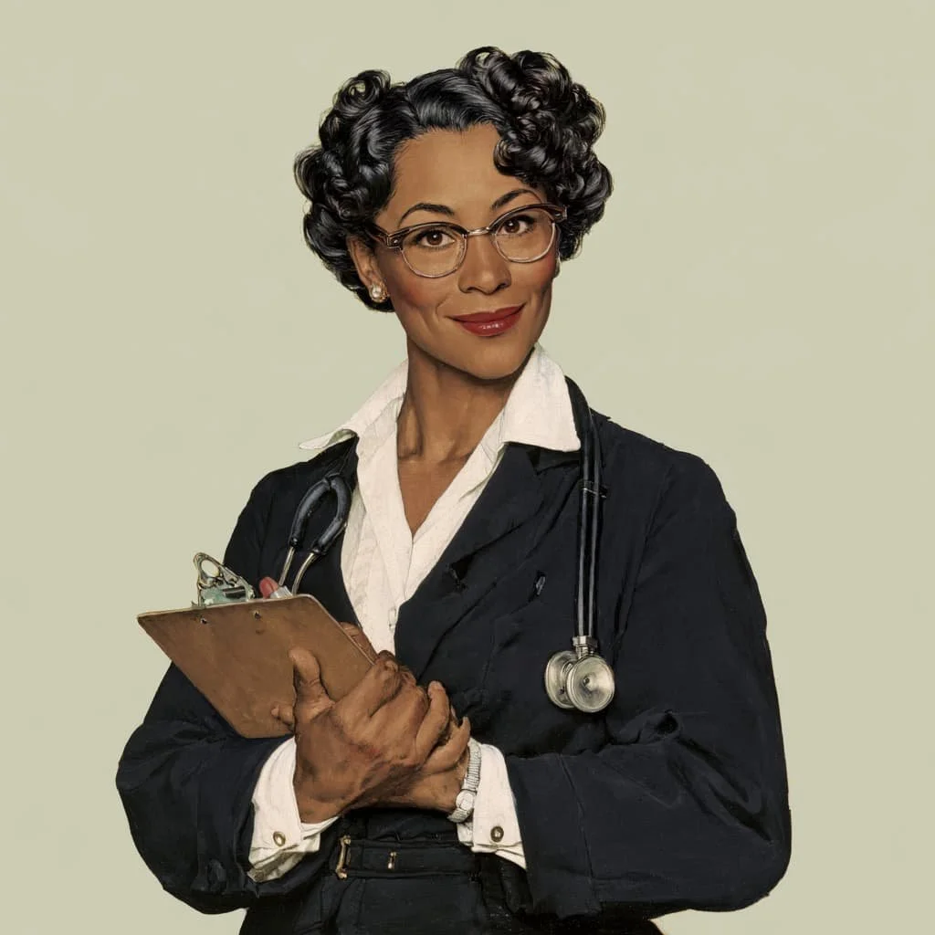 female veterinarian holding a clipboard and smiling at the vieweer