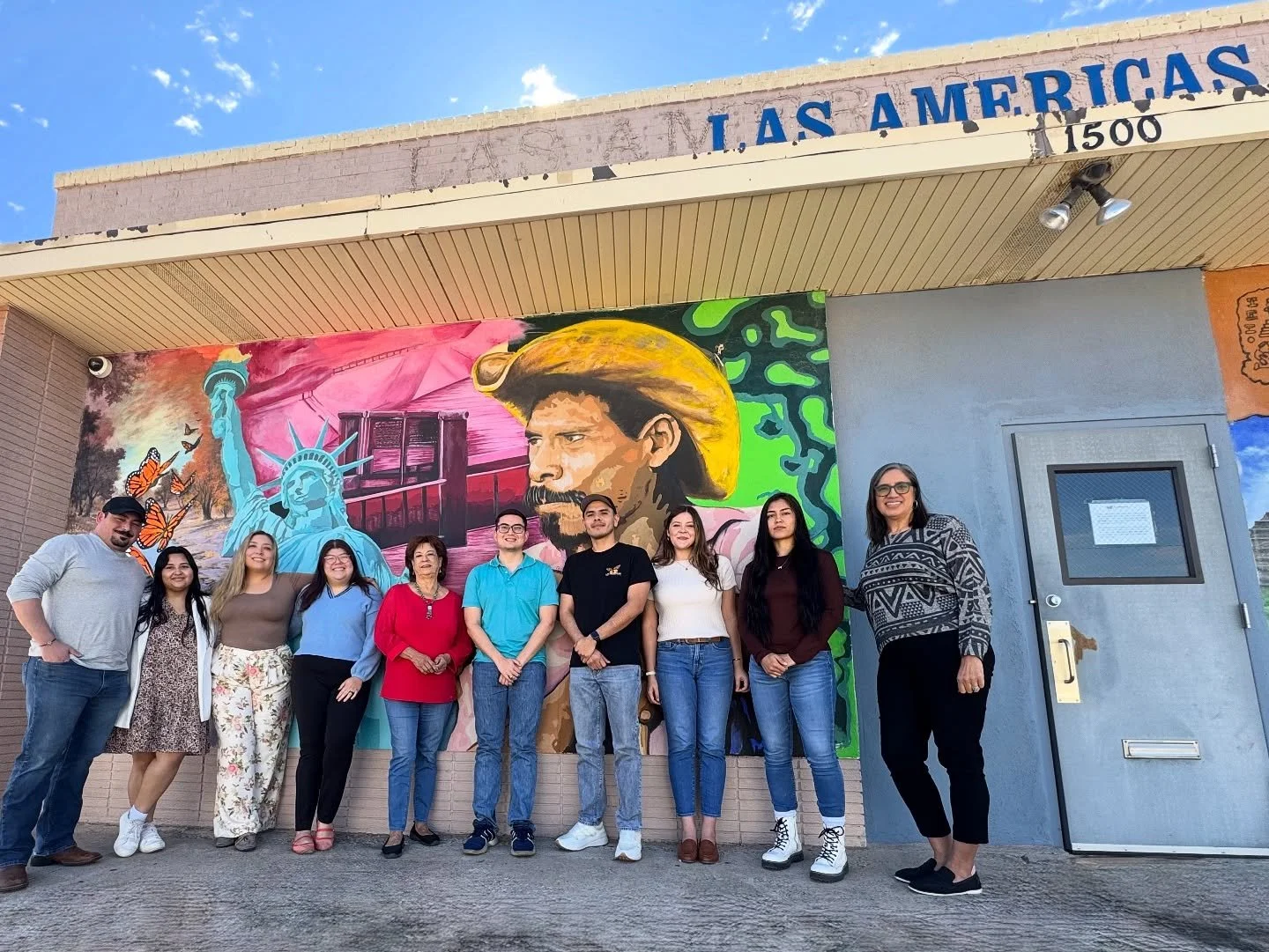 💛 Here&rsquo;s a glimpse of what we&rsquo;ve been up to lately:
 1. Las Americas&rsquo; co-founder Delia Gomez joined our staff meeting today to share stories about our roots and lift our spirits 🦋
 2. We celebrated the release of our client Paulo 