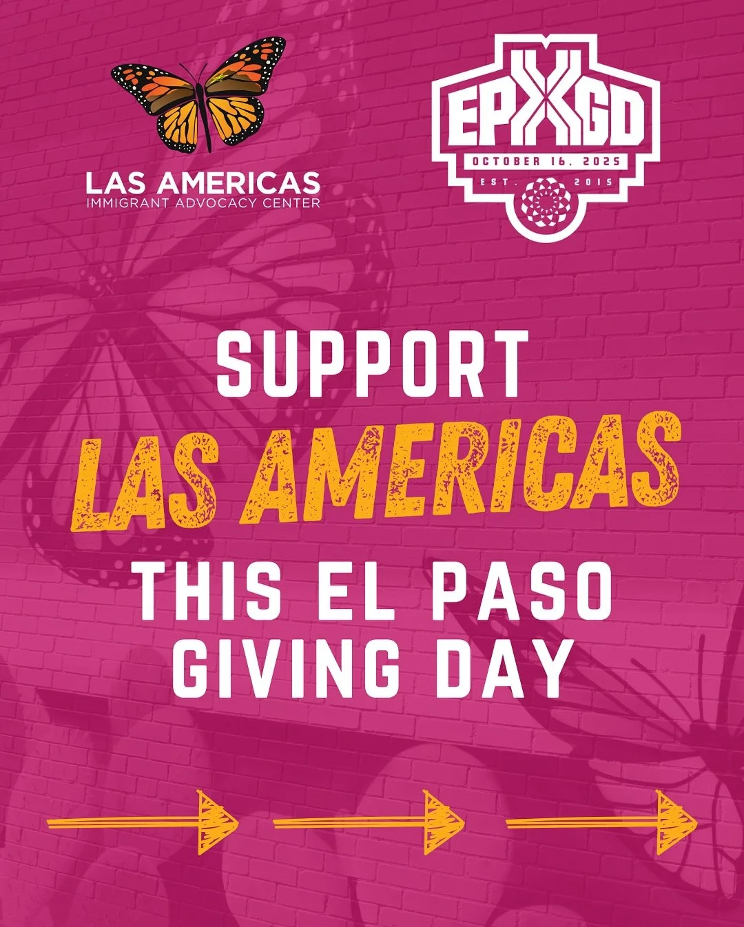 Your support for Las Americas keeps vital immigration services available to those who need them most.
Every donation makes a difference. Thank you for standing with our community, El Paso. π
Link in bio to give π 
@epgivingday #ElPasoGivingDay