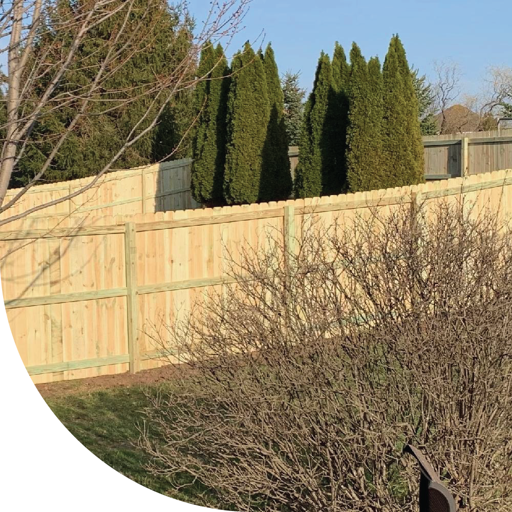 Residential privacy fencing