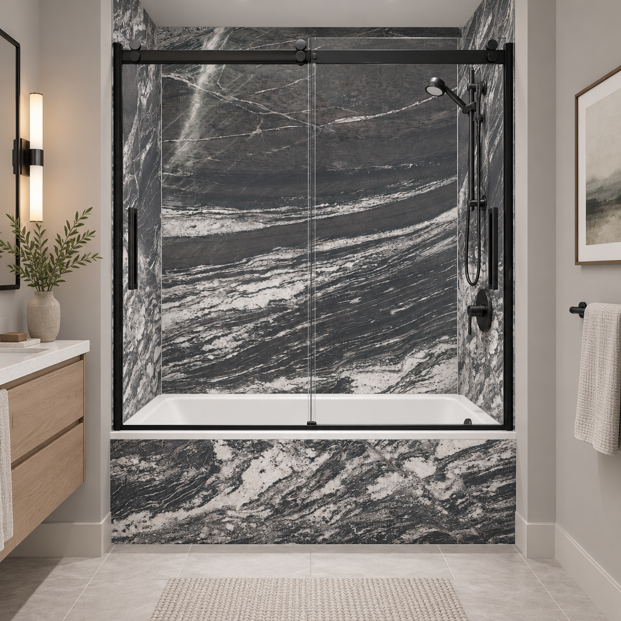 Galaxy tub surround rendering