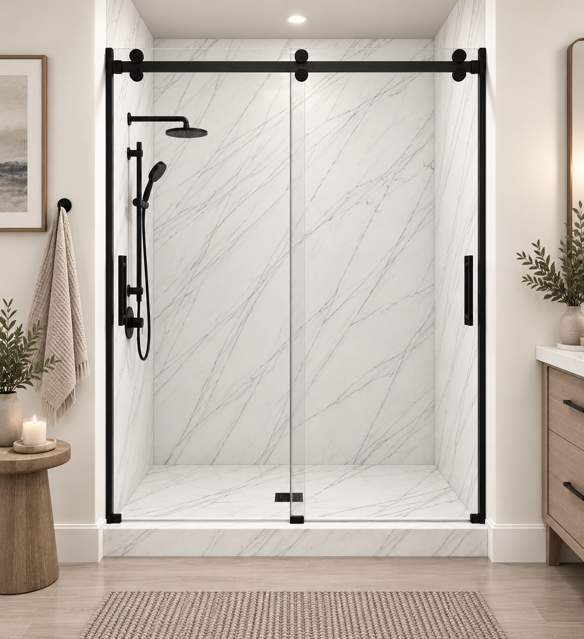 Ice Cap shower rendering