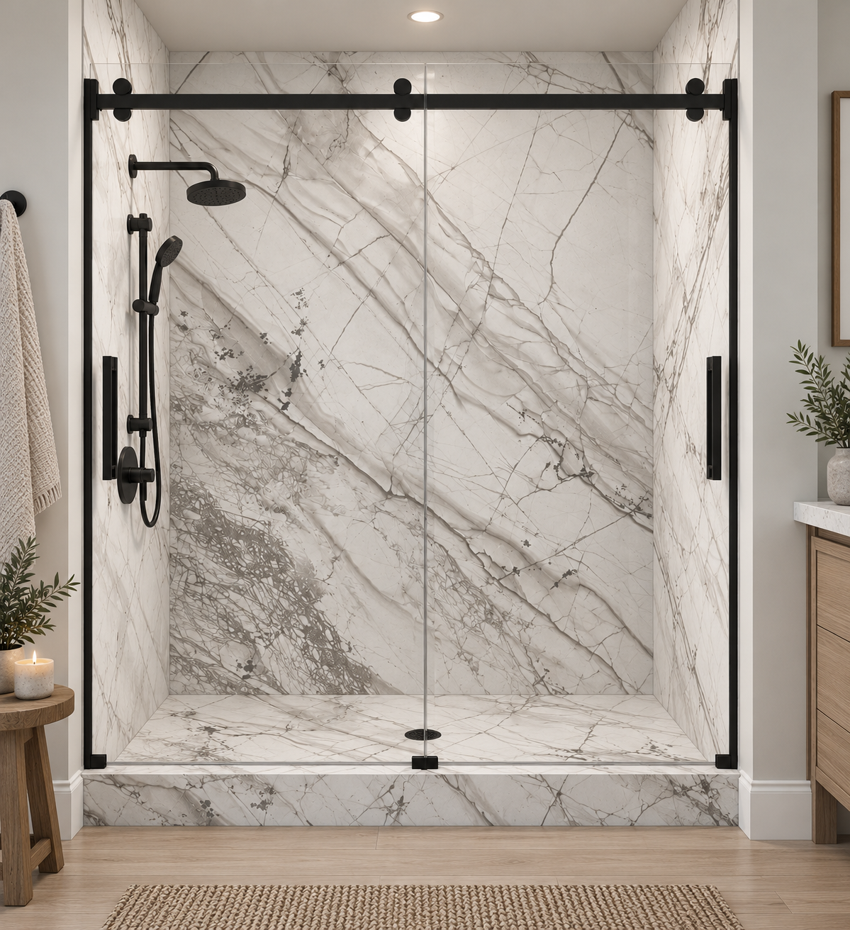 Anasazi Gray shower rendering