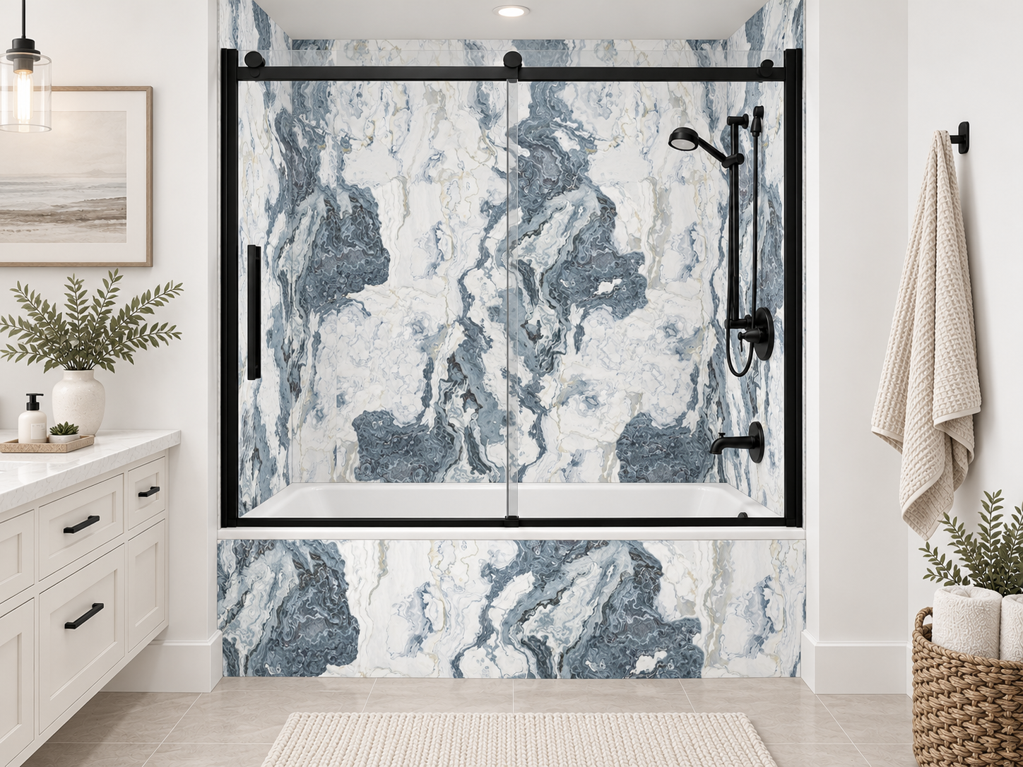 Robin tub surround rendering