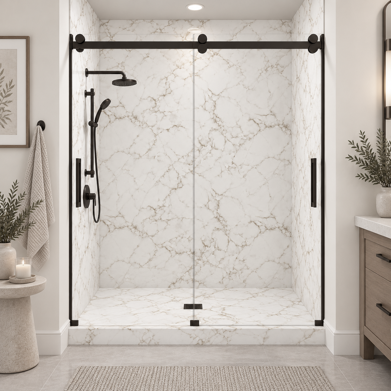 Juneau Oro shower rendering