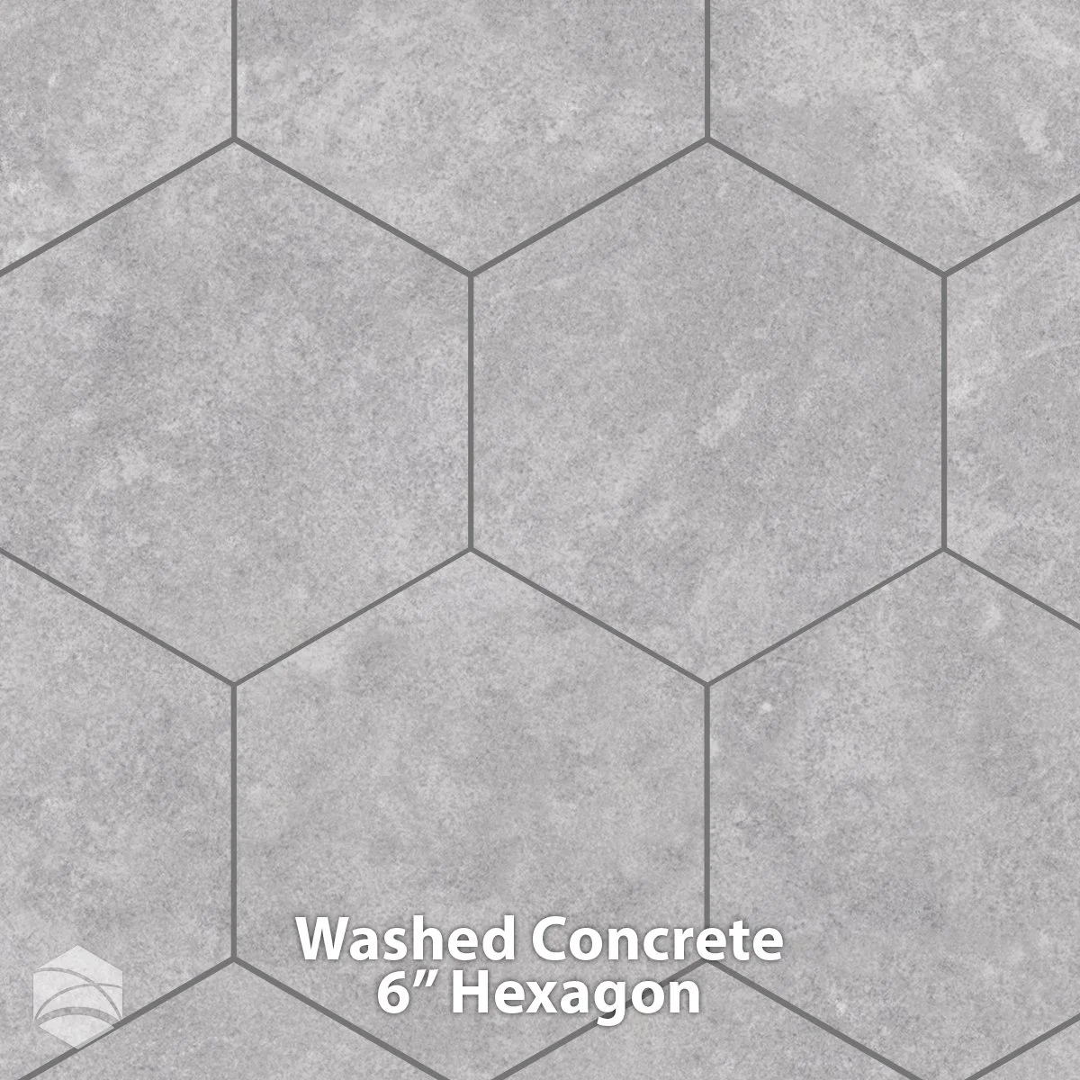 Washed Concrete 6 Inch Hexagon
