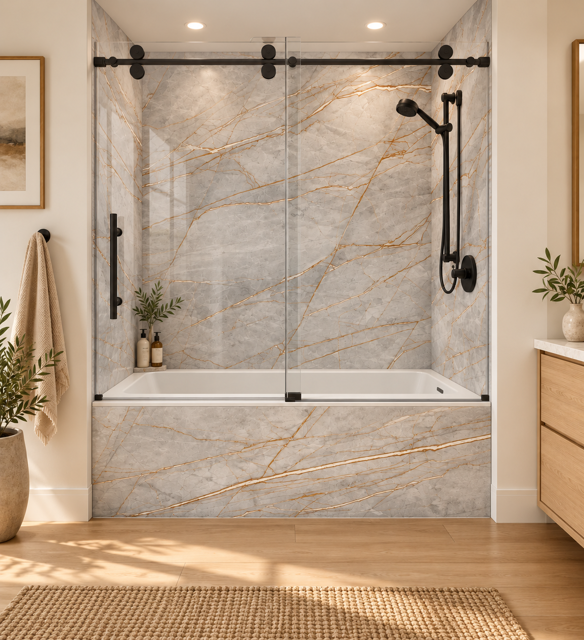 Copper Ridge tub surround rendering