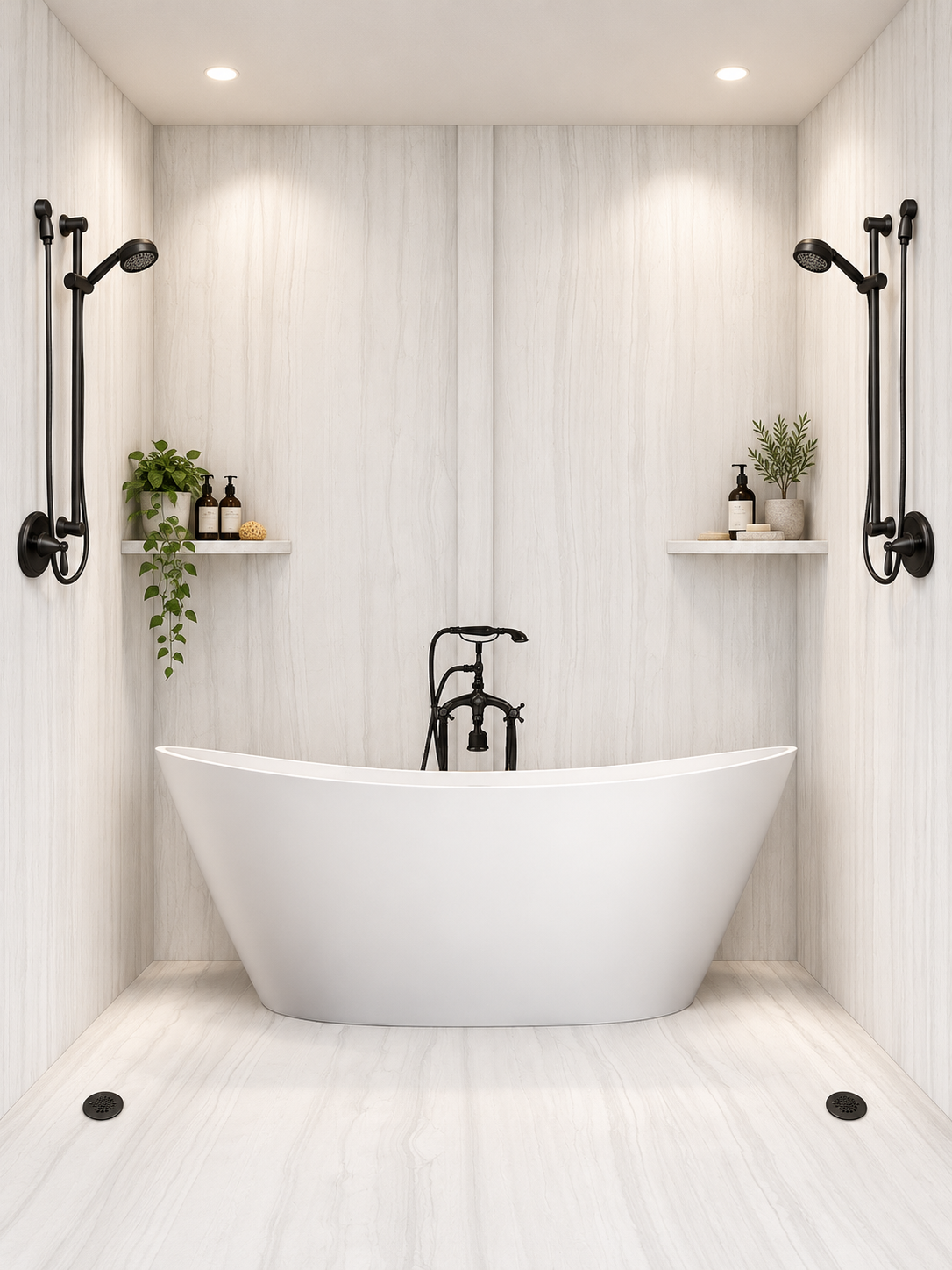 Alps Shower and tub wet room rendering
