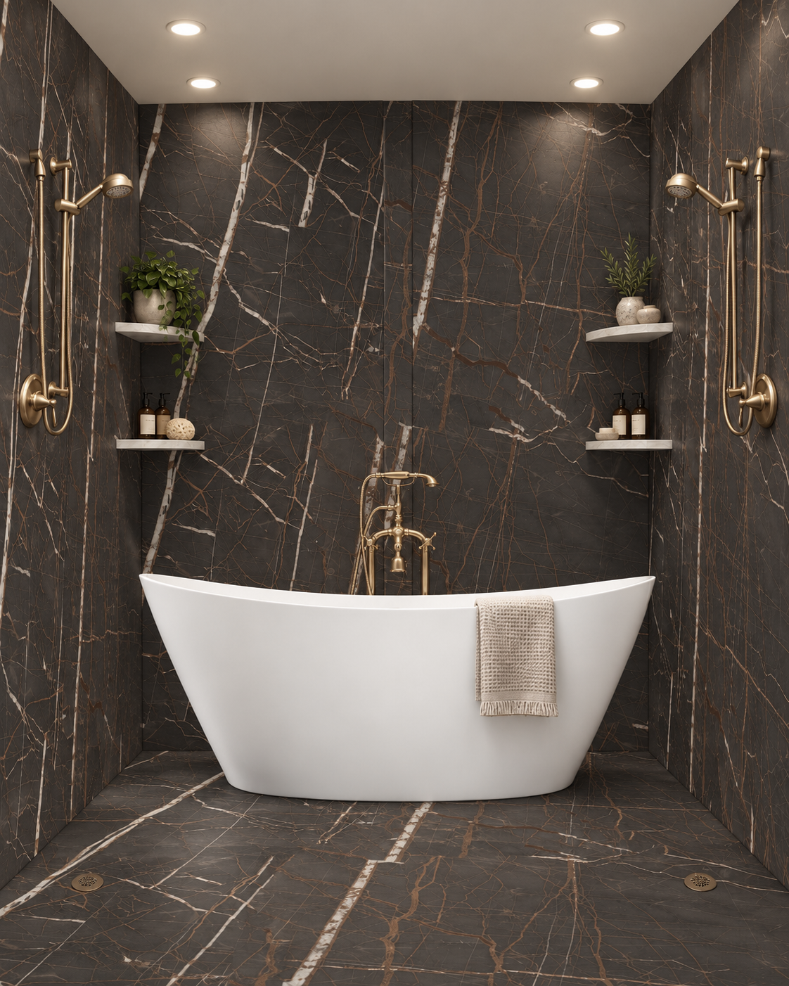 Grizzly tub and shower wet room rendering