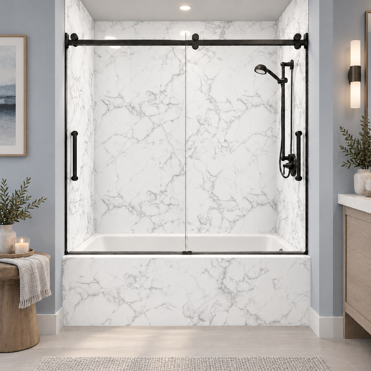 Juneau tub surround rendering