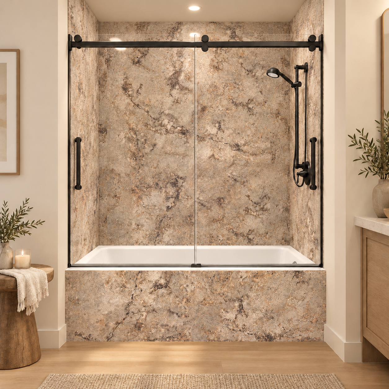 Copper Canyon tub surround rendering