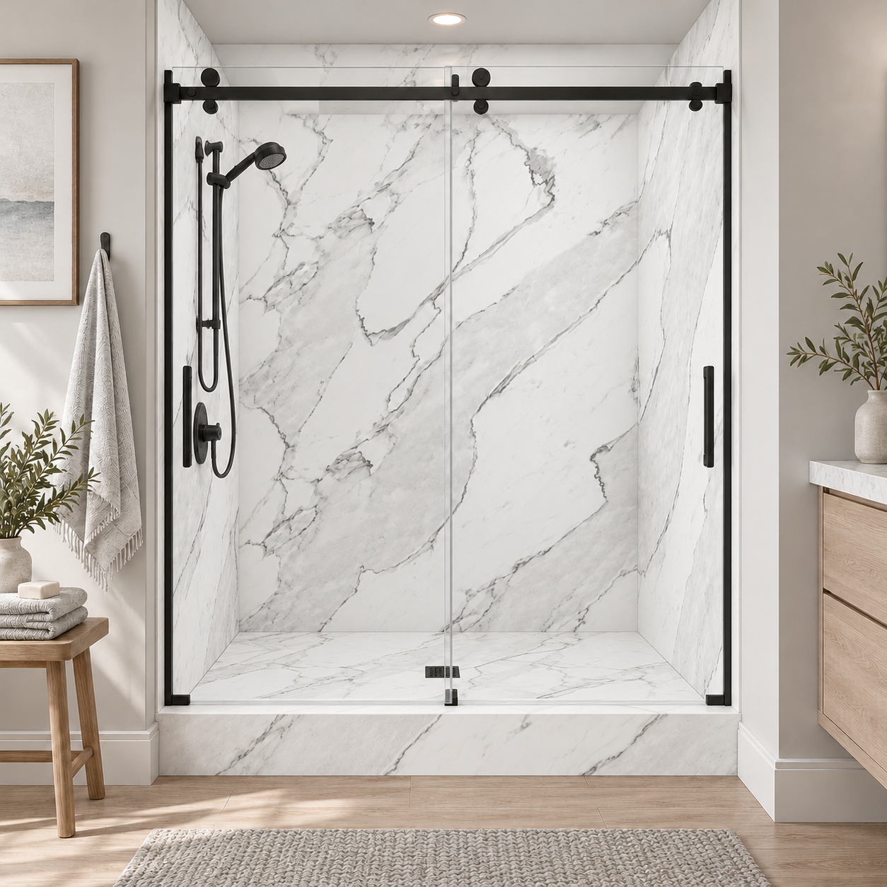 Aria Griggio shower rendering