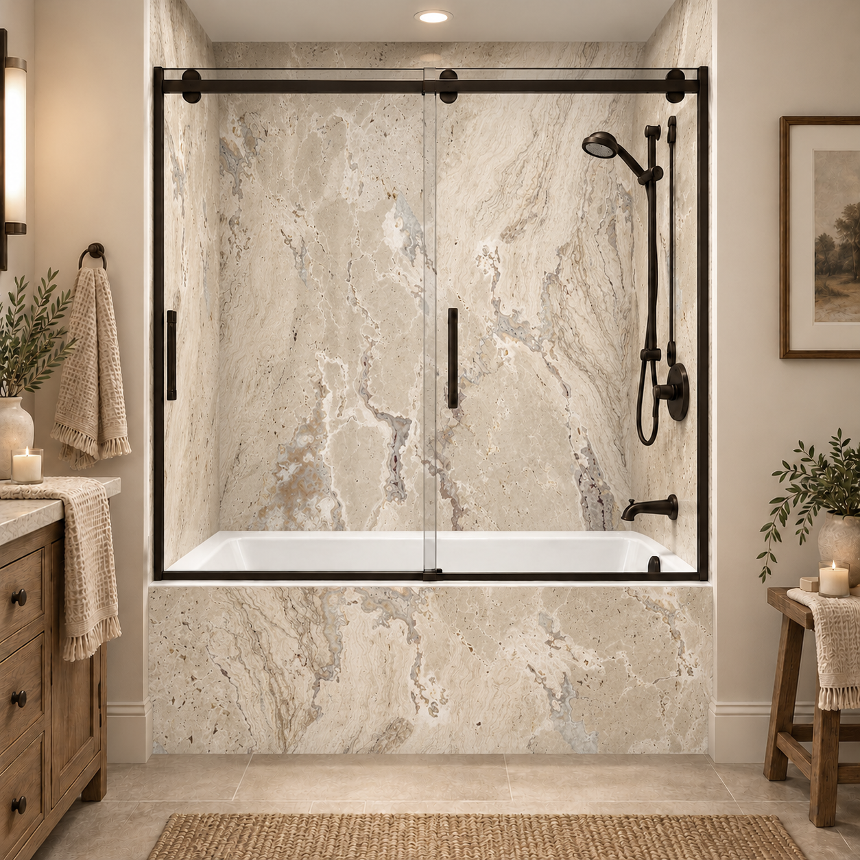 Sandcastle tub surround rendering