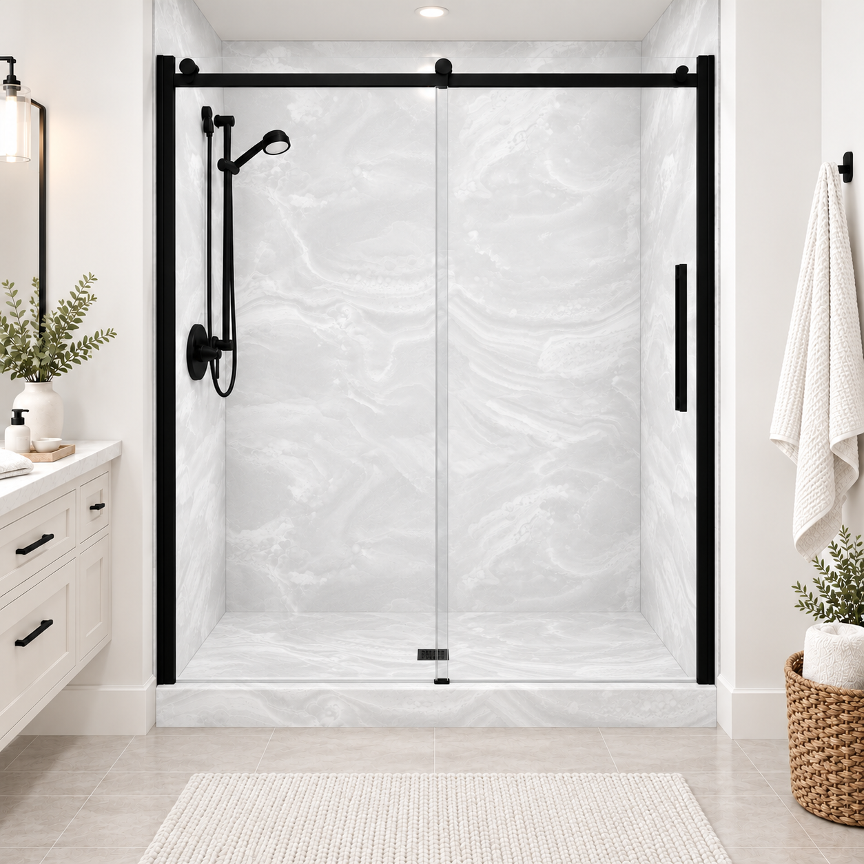 Silver shower rendering