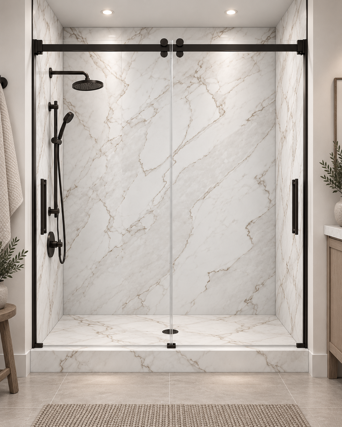 Aria shower rendering