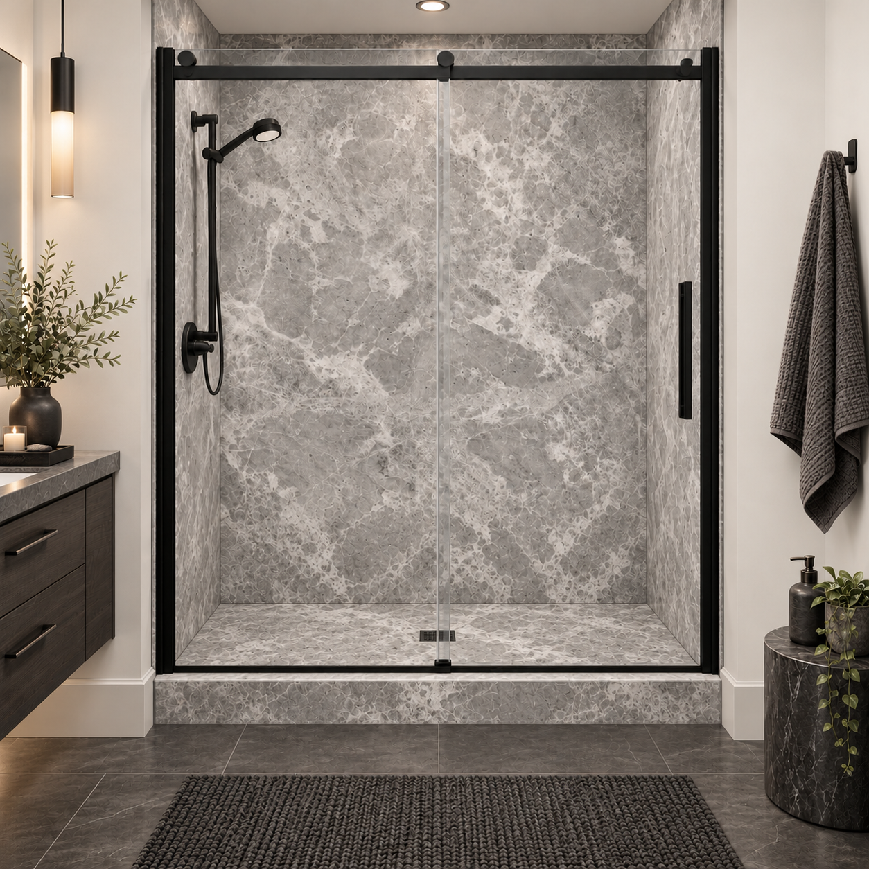 Smoke shower rendering