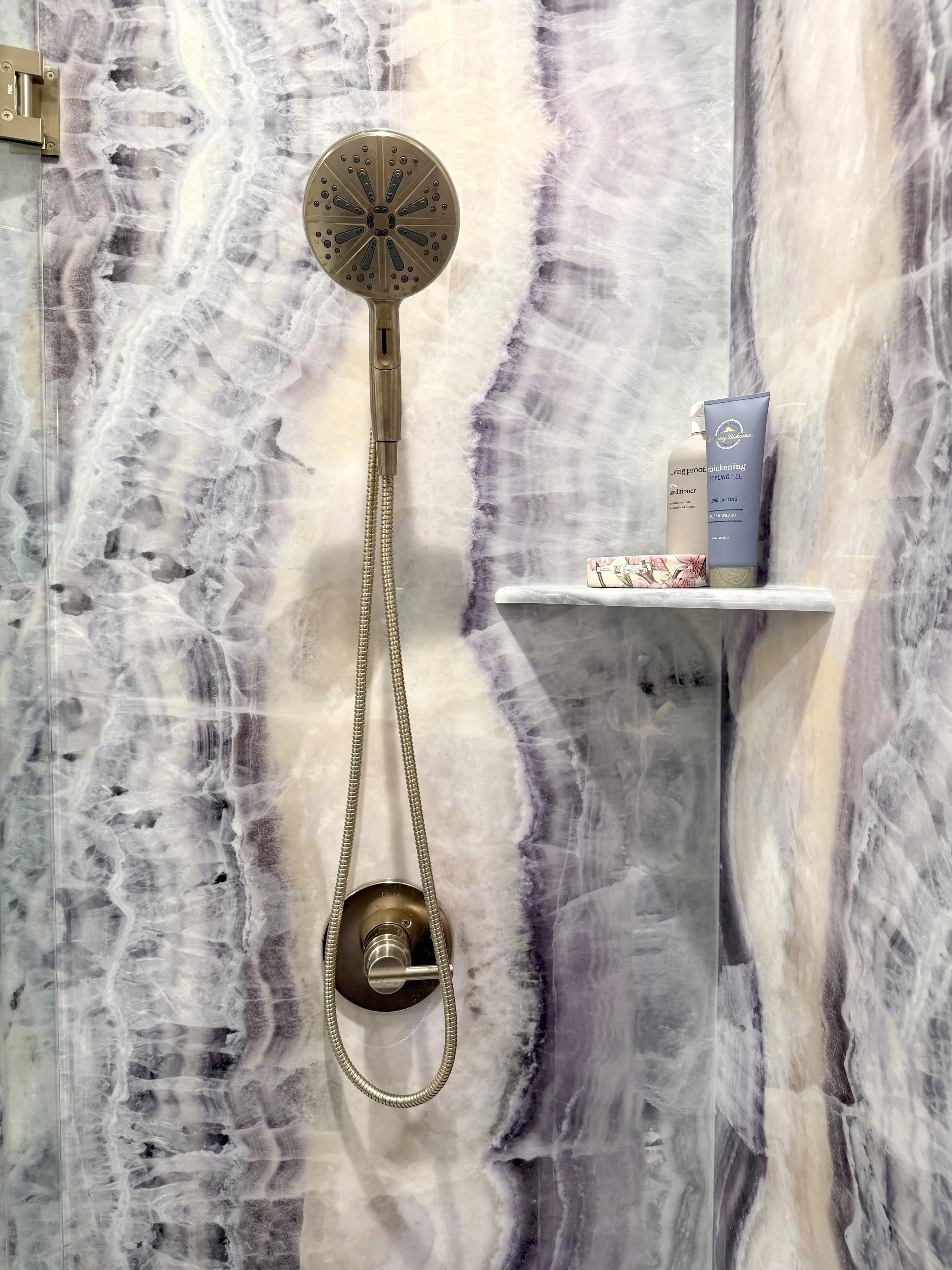 Amethyst shower surround
