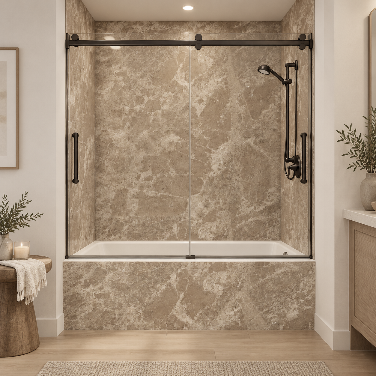 Acorn Tub Surround rendering