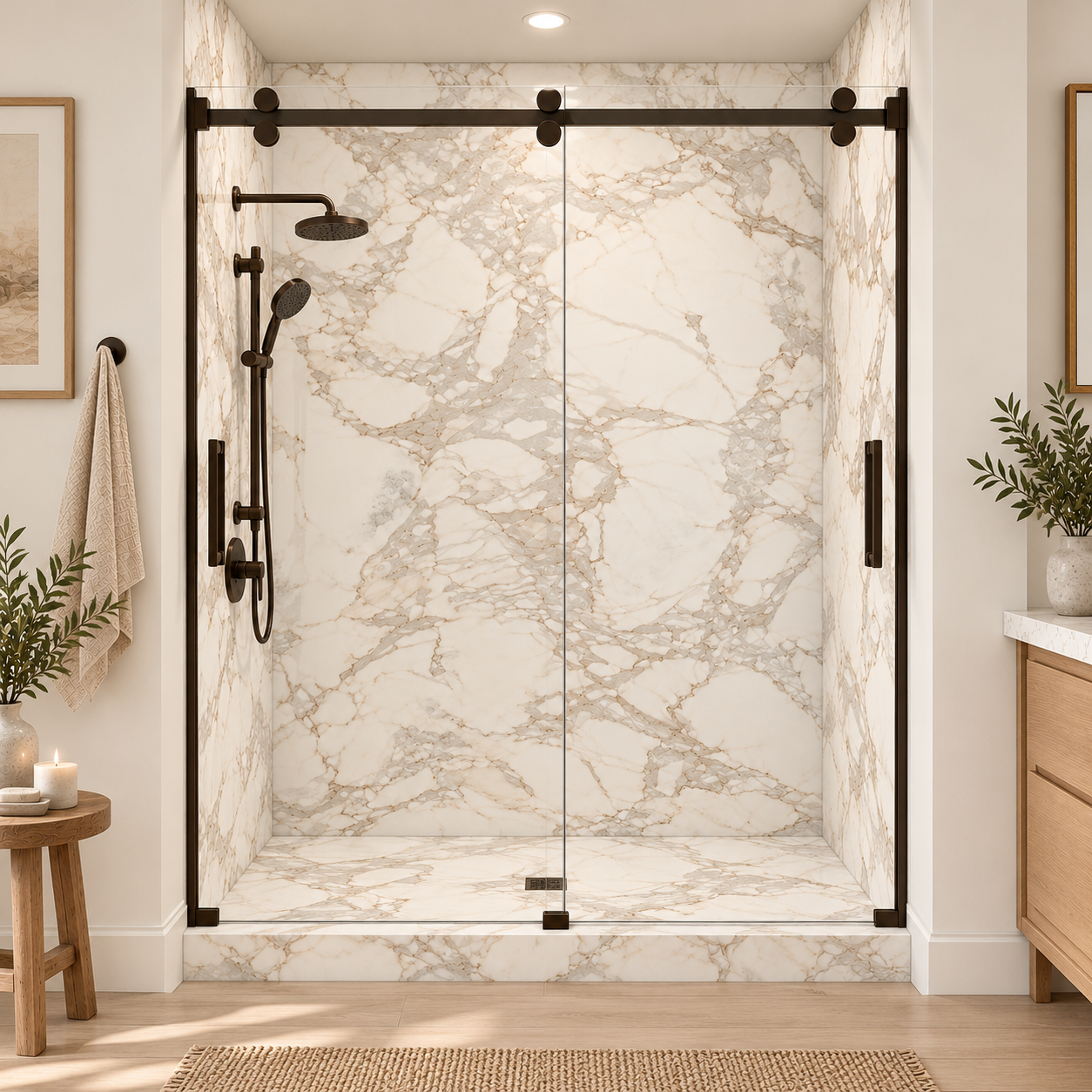 Calcutta Brown shower rendering