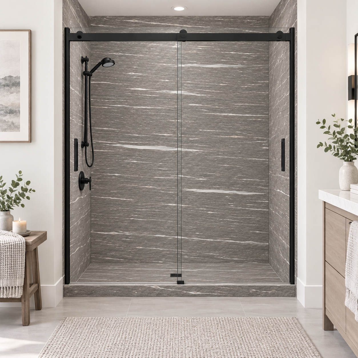 Interstellar shower rendering