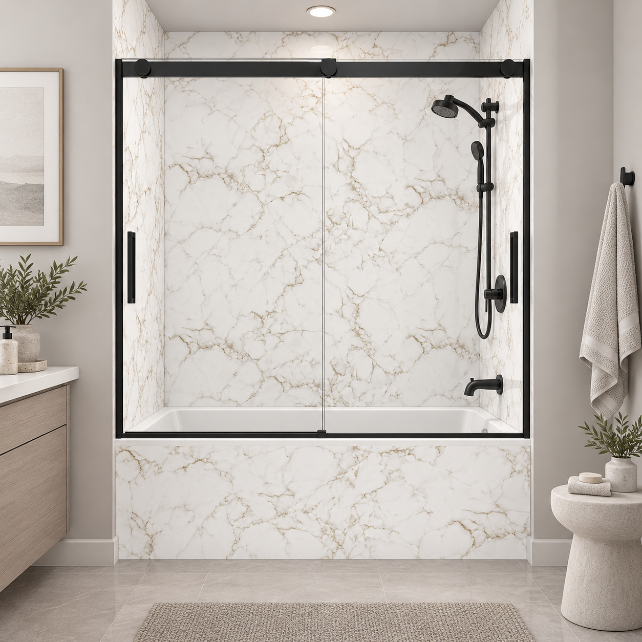 Juneau Oro tub surround rendering