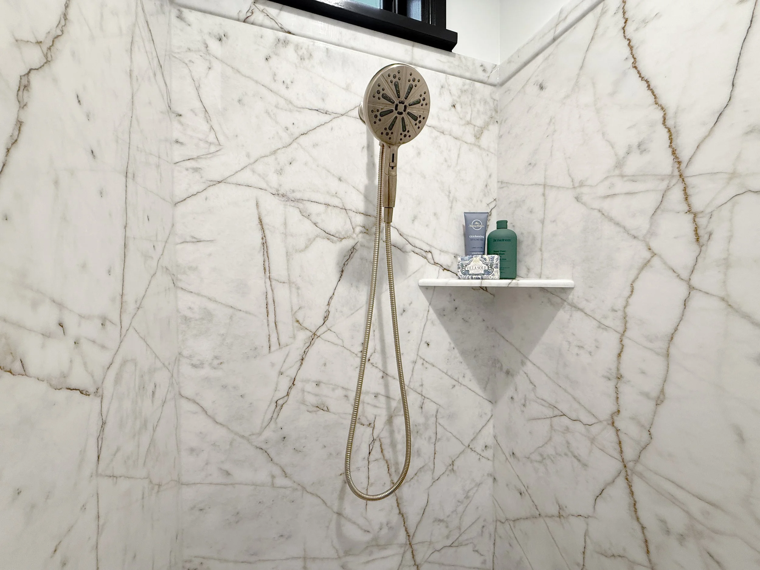White Crystal shower surround