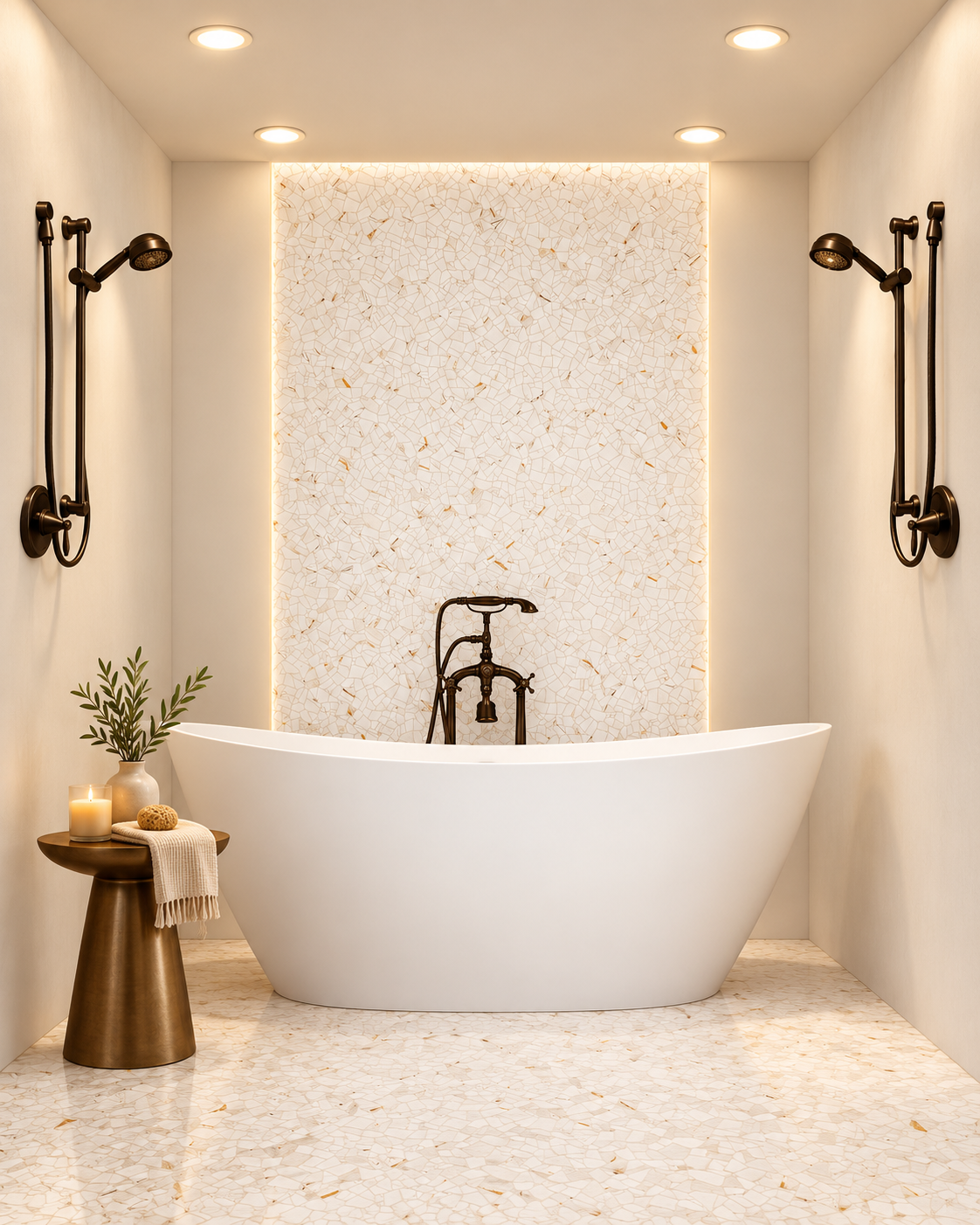 Manchester Shards accent wall and floor rendering
