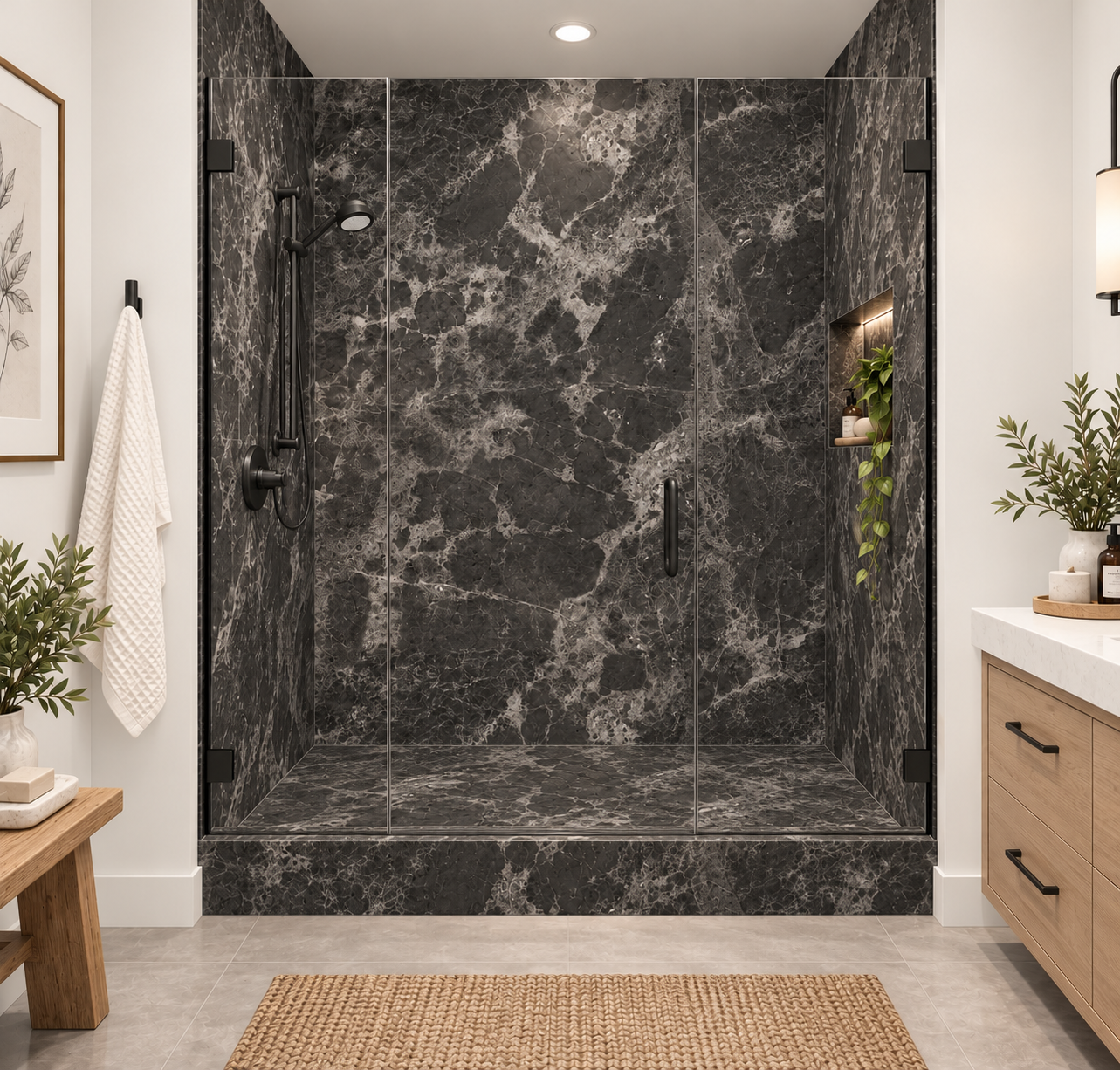 Obsidian shower rendering
