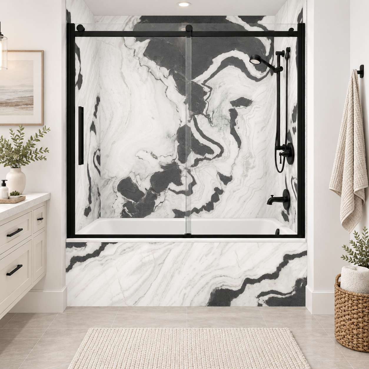 Panda tub surround rendering