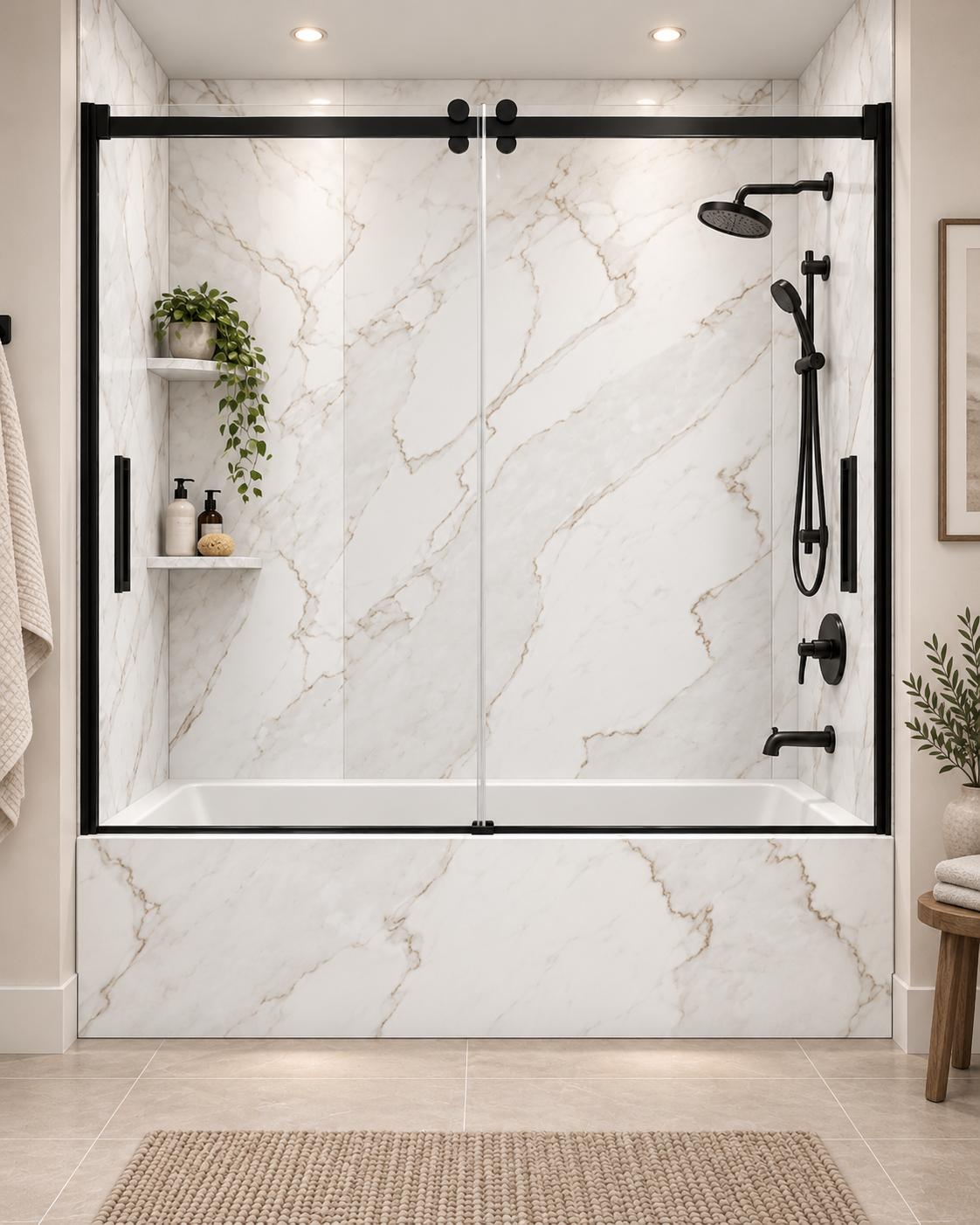 Aria tub surround rendering