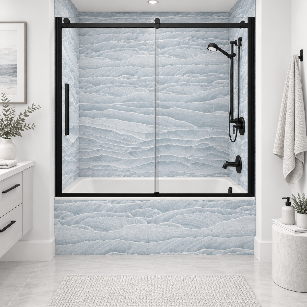 Ocean Waves tub surround rendering