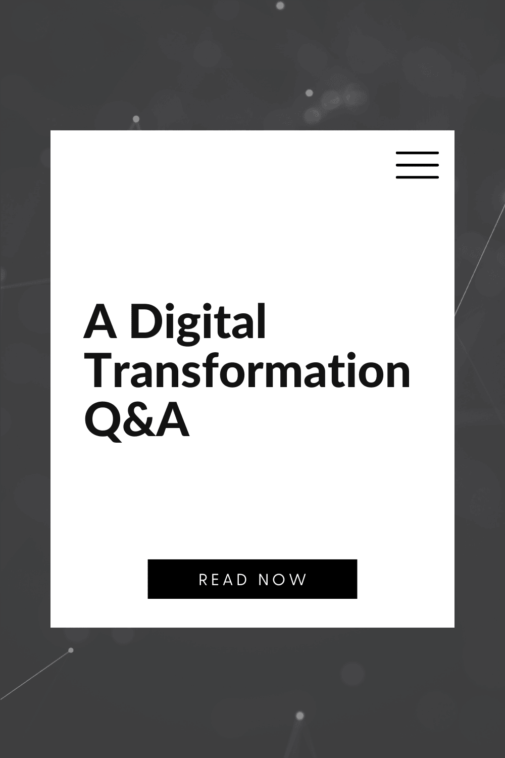 A Digital Transformation Q&amp;A 
