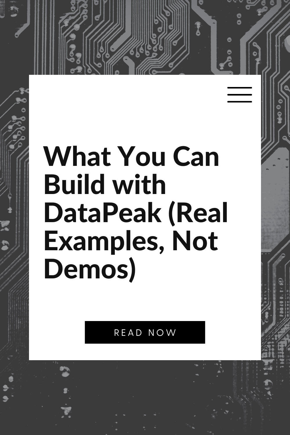 What You Can Build with DataPeak (Real Examples, Not Demos)