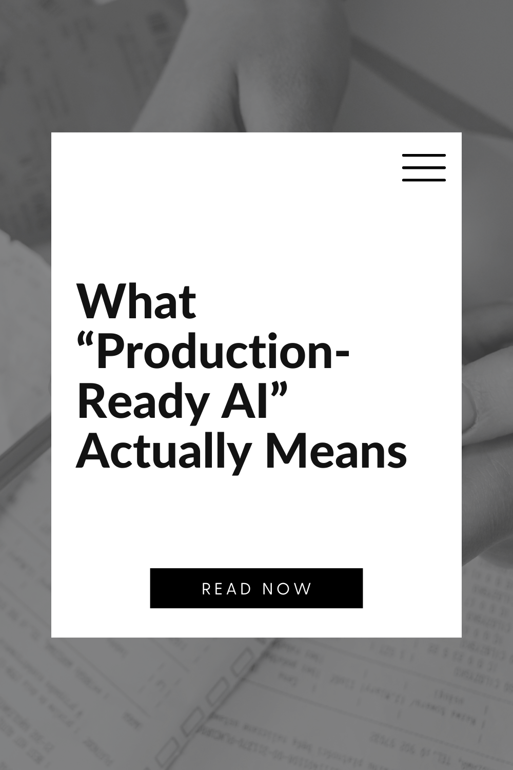 What “Production-Ready AI” Actually Means
